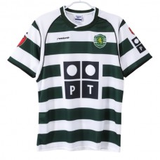 Sporting Lisbon Kotipelipaita Retro 2001-03 Jalkapallo Pelipaidat Peliasut