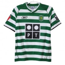 Sporting Lisbon Kotipelipaita Retro 2003-04 Jalkapallo Pelipaidat Peliasut