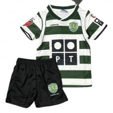 Sporting Lisbon Lasten Kotipelipaita Retro 2001-03 Jalkapallo Pelipaidat Peliasut