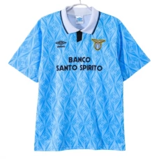 SS Lazio Kotipelipaita Retro 1991-92 Jalkapallo Pelipaidat Peliasut