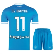 SSC Napoli De Bruyne 11 Lasten Kotipelipaita 2025-26 Jalkapallo Pelipaidat Peliasut