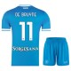 SSC Napoli De Bruyne 11 Lasten Kotipelipaita 2025-26 Jalkapallo Pelipaidat Peliasut