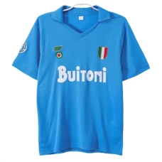 SSC Napoli Kotipelipaita Retro 1987-88 Jalkapallo Pelipaidat Peliasut