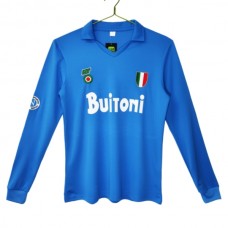 SSC Napoli Kotipelipaita Retro 1987-88 Jalkapallo Pelipaidat Peliasut(L/S)