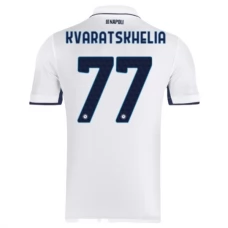 SSC Napoli Kvaratskhelia 77 Vieraspelipaita 2024-25 Jalkapallo Pelipaidat Peliasut