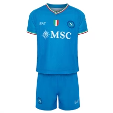 SSC Napoli Lasten Kotipelipaita 2023-24 Jalkapallo Pelipaidat Peliasut