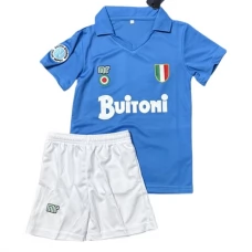 SSC Napoli Lasten Kotipelipaita Retro 1987-88 Jalkapallo Pelipaidat Peliasut