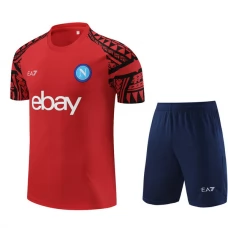 SSC Napoli Lasten Treenipaita Suits 2023-24 - Shorts Punainen