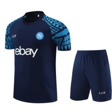 SSC Napoli Lasten Treenipaita Suits 2023-24 - Shorts Sininen