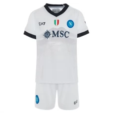 SSC Napoli Lasten Vieraspelipaita 2023-24 Jalkapallo Pelipaidat Peliasut