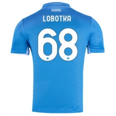 SSC Napoli Lobotka 68 Kotipelipaita 2024-25 Jalkapallo Pelipaidat Peliasut