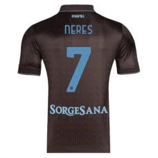 SSC Napoli Neres 7 Kolmas Pelipaita 2025-26 Jalkapallo Pelipaidat Peliasut