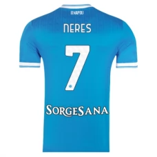 SSC Napoli Neres 7 Kotipelipaita 2025-26 Jalkapallo Pelipaidat Peliasut