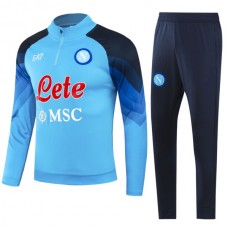 SSC Napoli Verryttelypuku 2023-24 - 1-4 Zip Sininen
