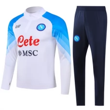 SSC Napoli Verryttelypuku 2023-24 - 1-4 Zip Valkoinen