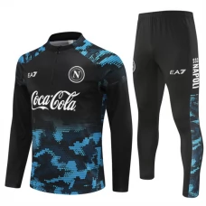 SSC Napoli Verryttelypuku 2024-25 - 1-4 Zip Musta