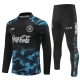 SSC Napoli Verryttelypuku 2024-25 - 1-4 Zip Musta