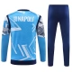 SSC Napoli Verryttelypuku 2024-25 - 1-4 Zip Sininen