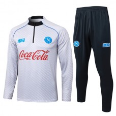 SSC Napoli Verryttelypuku 2025-26 - 1-4 Zip Harmaa