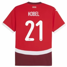 Sveitsi Kobel 21 Kotipelipaita EM 2024 Jalkapallo Pelipaidat Peliasut