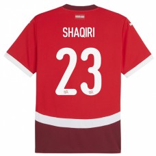 Sveitsi Shaqiri 23 Kotipelipaita EM 2024 Jalkapallo Pelipaidat Peliasut