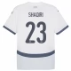Sveitsi Shaqiri 23 Vieraspelipaita EM 2024 Jalkapallo Pelipaidat Peliasut