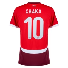 Sveitsi Xhaka 10 Kotipelipaita EM 2024 Jalkapallo Pelipaidat Peliasut