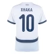 Sveitsi Xhaka 10 Vieraspelipaita EM 2024 Jalkapallo Pelipaidat Peliasut