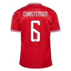 Tanska Christensen 6 Kotipelipaita EM 2024 Jalkapallo Pelipaidat Peliasut