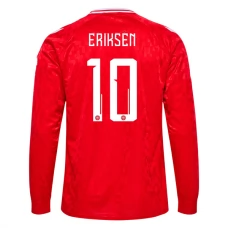 Tanska Eriksen 10 Kotipelipaita 2024 Jalkapallo Pelipaidat Peliasut(L/S)