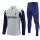 Tottenham Hotspur FC Verryttelypuku 2025-26 - 1-4 Zip Harmaa