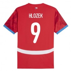 Tšekin Tasavalta Hlozek 9 Kotipelipaita EM 2024 Jalkapallo Pelipaidat Peliasut