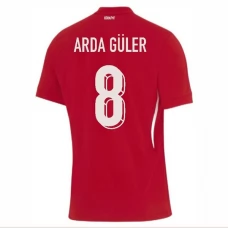 Turkki Arda Güler 8 Vieraspelipaita EM 2024 Jalkapallo Pelipaidat Peliasut