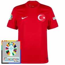 Turkki Vieraspelipaita EM 2024 Jalkapallo Pelipaidat Peliasut Patch