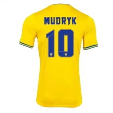 Ukraina Mudryk 10 Kotipelipaita EM 2024 Jalkapallo Pelipaidat Peliasut