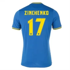 Ukraina Zinchenko 17 Vieraspelipaita EM 2024 Jalkapallo Pelipaidat Peliasut