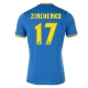 Ukraina Zinchenko 17 Vieraspelipaita EM 2024 Jalkapallo Pelipaidat Peliasut