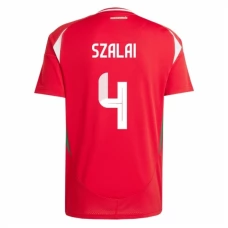 Unkari Szalai 4 Kotipelipaita EM 2024 Jalkapallo Pelipaidat Peliasut