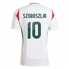 Unkari Szoboszlai 10 Vieraspelipaita EM 2024 Jalkapallo Pelipaidat Peliasut