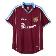 West Ham United FC Kotipelipaita Retro 1999-01 Jalkapallo Pelipaidat Peliasut