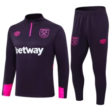 West Ham United FC Lasten Verryttelypuku 2024-25 - 1-4 Zip Violetti
