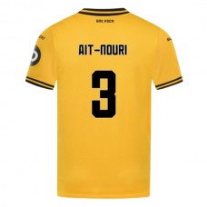 Wolves FC Ait-Nouri 3 Kotipelipaita 2024-25 Jalkapallo Pelipaidat Peliasut