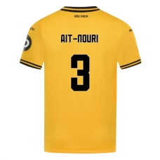 Wolves FC Ait-Nouri 3 Kotipelipaita 2024-25 Jalkapallo Pelipaidat Peliasut