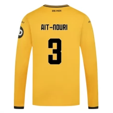 Wolves FC Ait-Nouri 3 Kotipelipaita 2024-25 Jalkapallo Pelipaidat Peliasut(L/S)