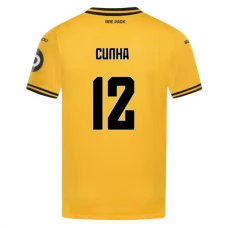 Wolves FC Cunha 12 Kotipelipaita 2024-25 Jalkapallo Pelipaidat Peliasut