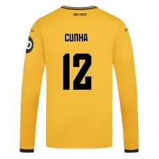 Wolves FC Cunha 12 Kotipelipaita 2024-25 Jalkapallo Pelipaidat Peliasut(L/S)